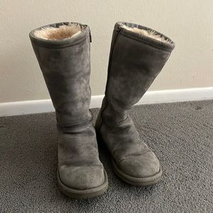 Zipper Tall Gray Uggs
